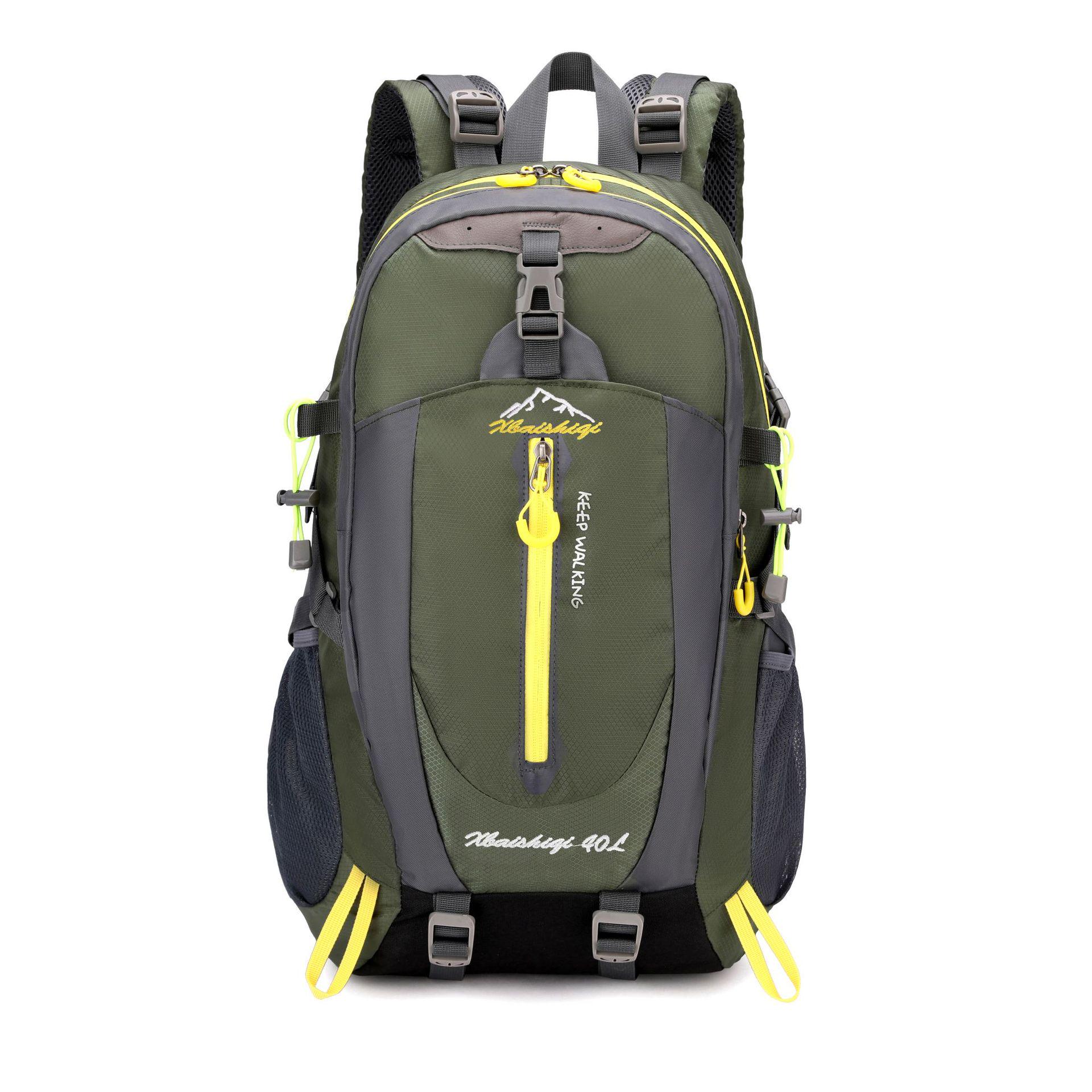 

Men s Water-Resistant Outdoor Hiking and Camping Backpack One Size