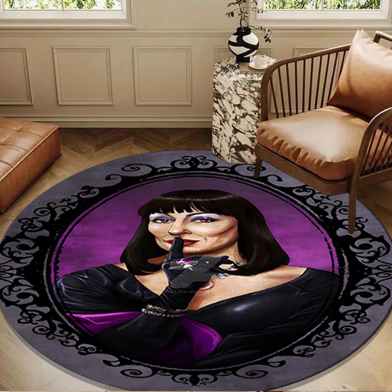 Hocus Witch Halloween Magic Round Rug for Livingroom,Bedroom, Palyroom, Chair Rug, Area Rug, Circle Carpet, Large Size Fan Christmas Gift