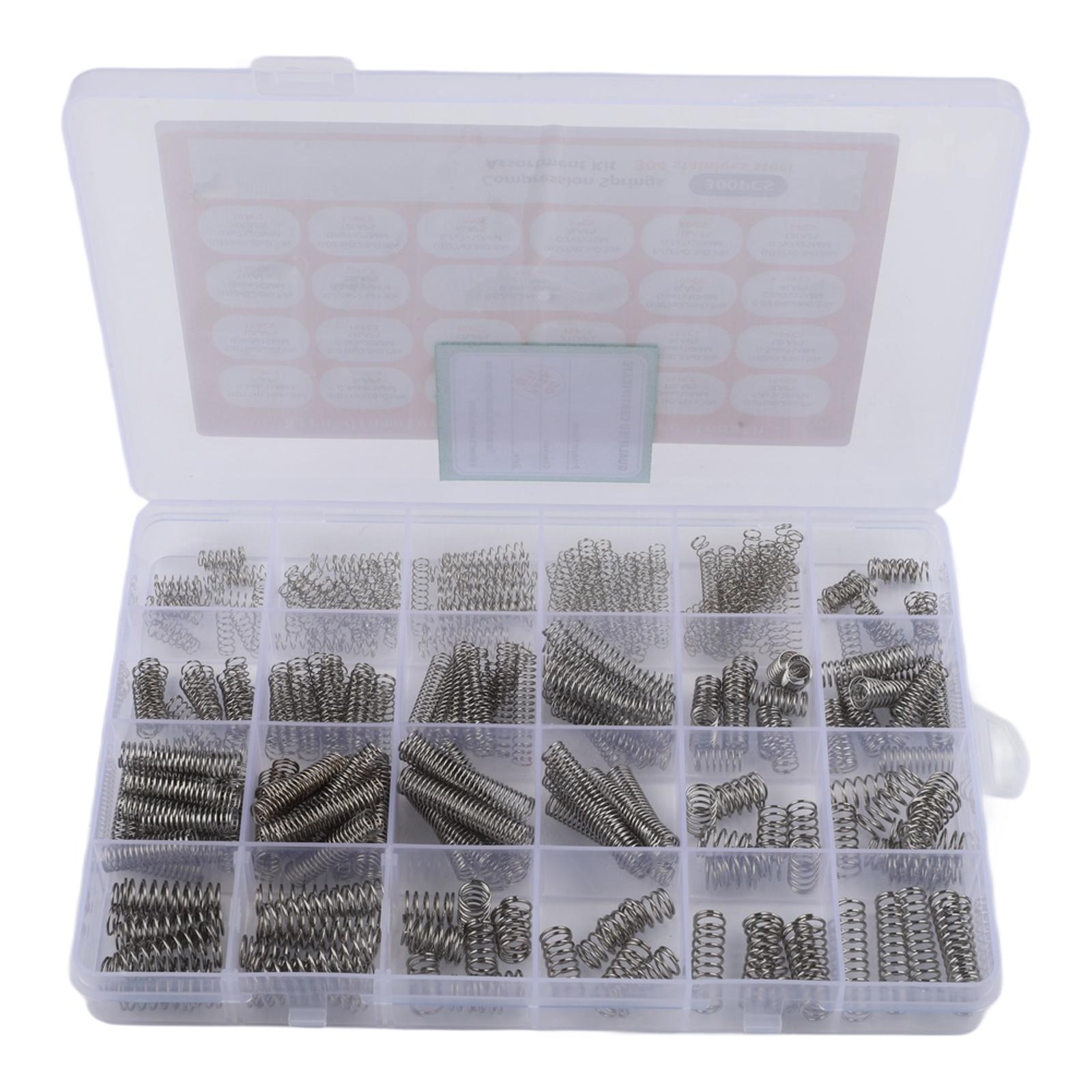 Mechanical Parts Compression Springs DIY Repair Silver Compression Springs Assortment Kit Tools Plastic Storage Box China Mainland