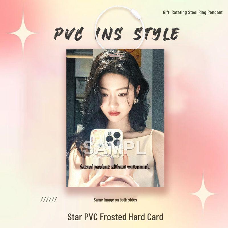 

Xiang Hanzhi PVC Idol Star Mini Card Holder Pendant Ornament PVC Frosted Hard Card (7cm x 10cm)