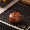 Raw ore purple sand master handmade retro hand-held teapot Zhu mud handmade teapot high-end household one-person drinking teapot