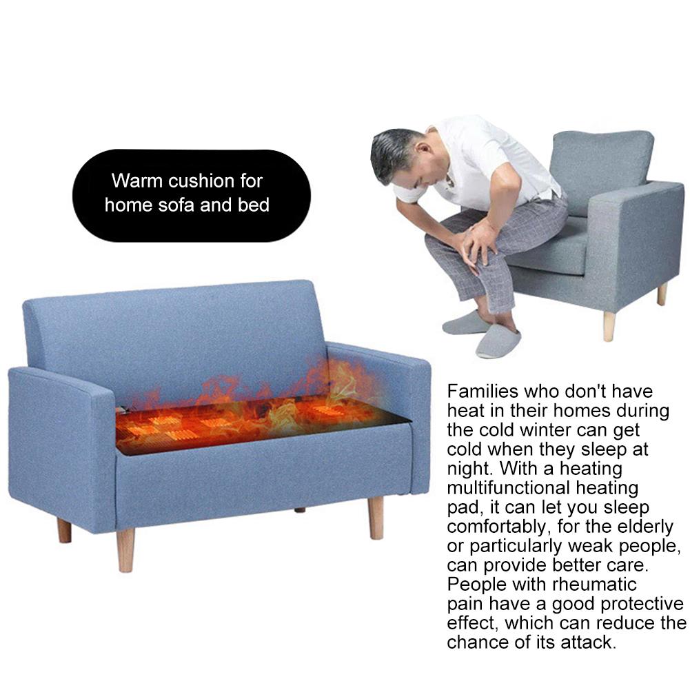 USB Heating Sleeping Mat 5 Heating Zones Winter Heating Mat Adjustable Temperature Camping Warming Mattress for Camping Tent Mat