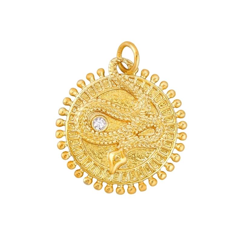 

Dazzling Full Zircon Snake Shaped Necklace Pendant Handmade Earrings Charm Jewelry Accessories for Fashion Enthusiasts