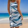 Women's Beach Dress Mini Dress Print Casual Modern Dress Sleeveless Loose Fit Outdoor Daily Summer