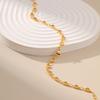 Women Minimalist 18k Gold Plated Heart Link Ankle Bracelet