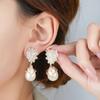 Pendant Crystal Stud Earrings Elegant Vintage Long Earrings Rhinestone Drop Earrings  Girls Gift