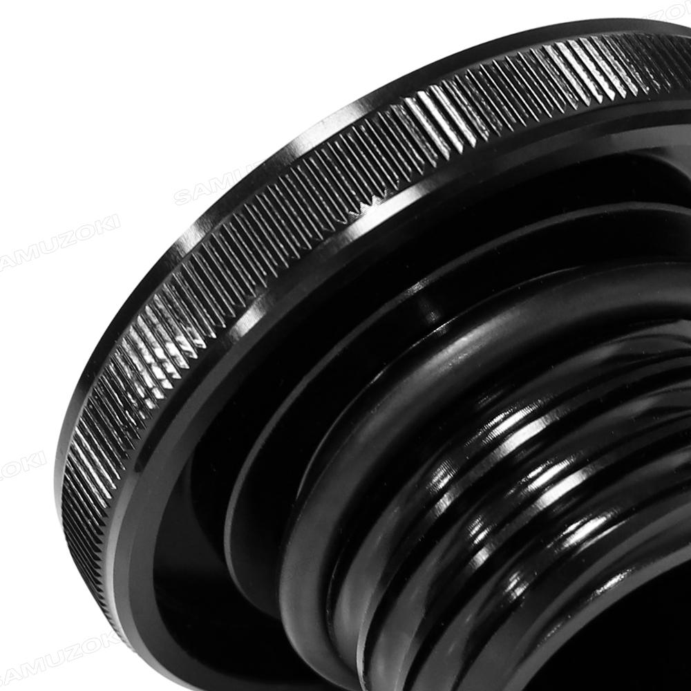 Chrome Vented Gas Cap Fuel Tank Smooth ForHarley Sportster 883 XL Dyna Softail 96-23