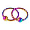 1 paar 16G Stainless Steel Hoop Captive