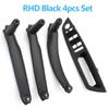 LHD RHD 4-teiliges Set Türfensterschalterblende Armlehnen-Zuziehgriffabdeckung Zierleiste Für BMW X5 X6 E70 E71 E72 2007-2014