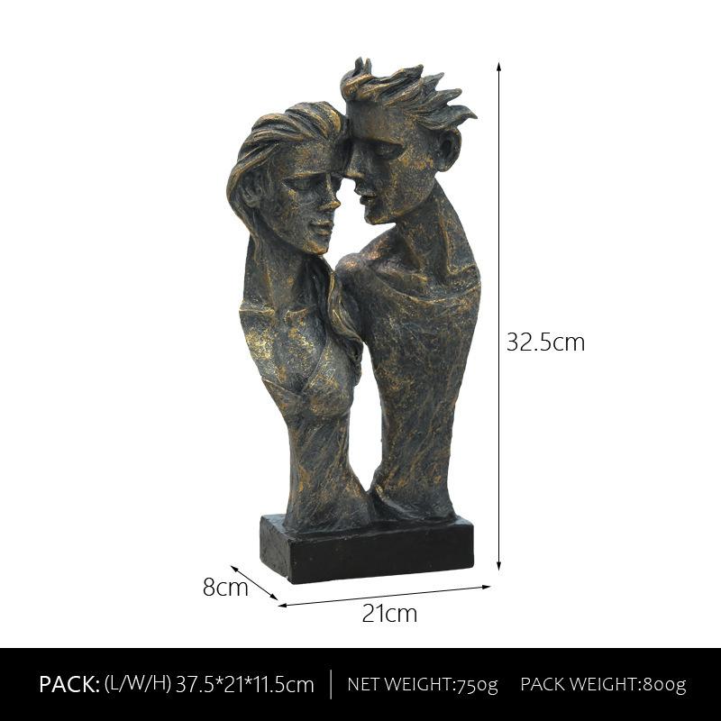 Couple Mask Top European Resin Crafts Personalized Home Tabletop Premium Room Decoration Ornaments Durable Durable