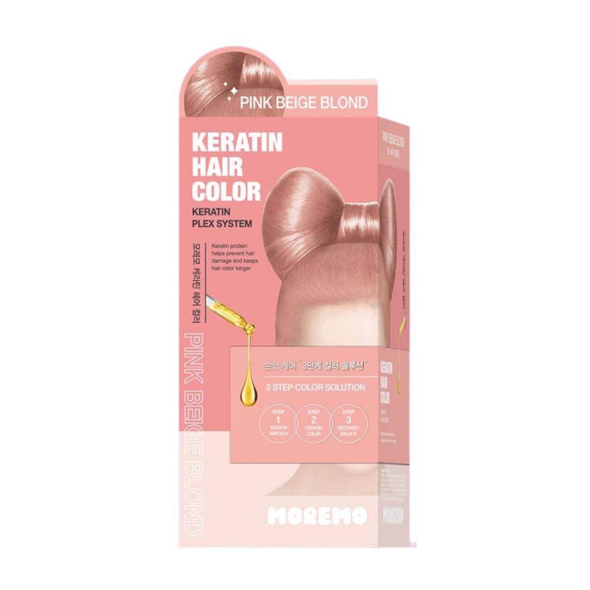 

Moremo Keratin Hair Color Double Set 120g x 2 Pink Beige Blonde