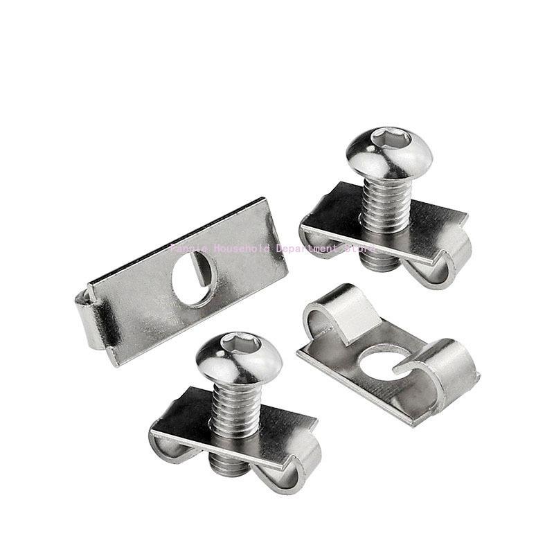 20/50PCS M6 M8 M12 EU Aluminum Profile Elastic Fastener 2020 3030 4040 4545 Butterfly Fastener Built-in Connector Frame Assembly