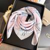 Silk Square Scarf Women Luxury Horse Print Soft Satin Kerchief Hairband Neckerchief Head Hijab Lady Headband Foulard Bag Ribbon