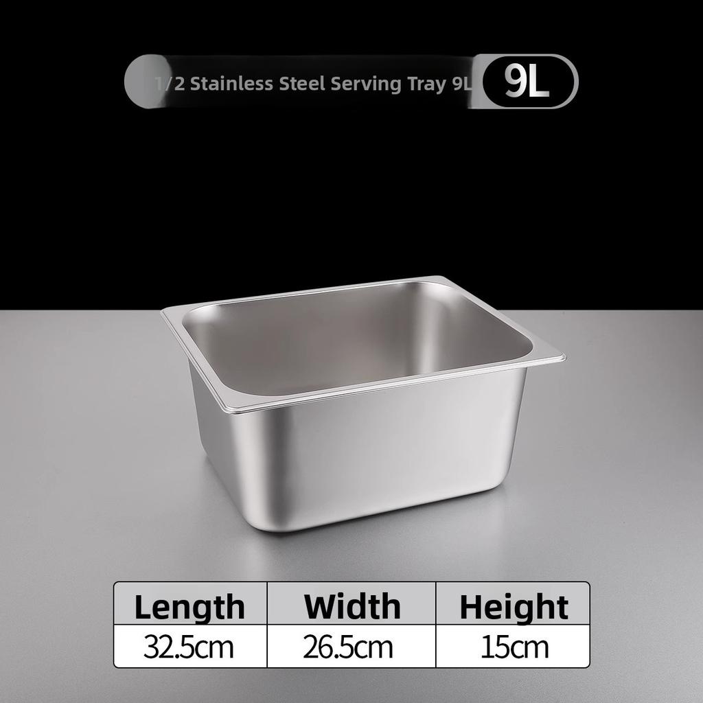 Stainless Steel Rectangular Covered Small Seasoning Box Food Container Thermal Restaurant Kitchen Cooking Utensils Dish Pot