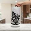 Wooden Base Butterfly Napkin Holder 2D Flat Vertical Napkins Rack Kitchen Towel Rack  Dining Table