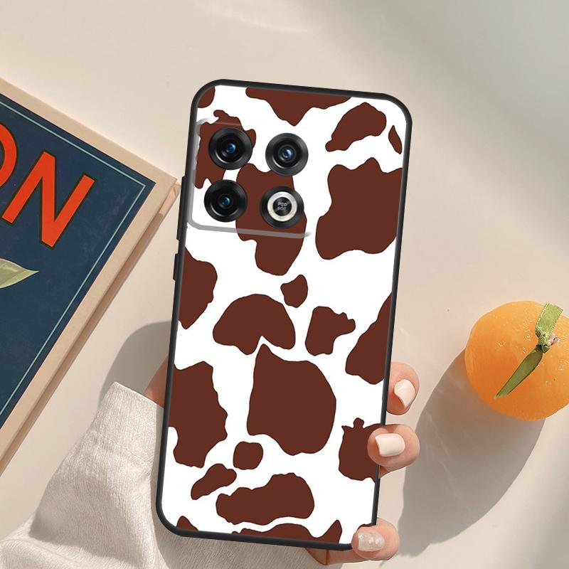 Spotted Cow Skin Print Case For OnePlus 13R 12R 10R 13T 10T 11 12 13 15 OnePlus Nord 5 CE 2 3 4 Lite N20 N30 Cover