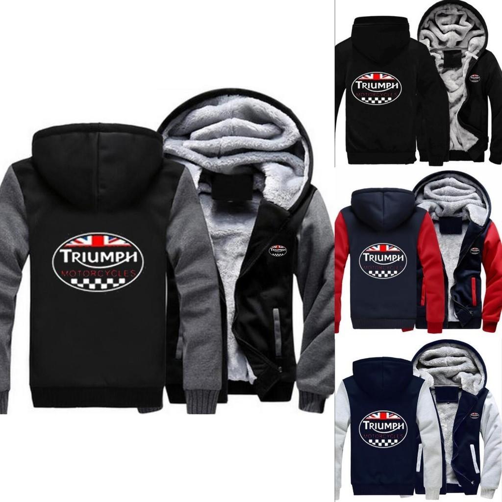 Triumph Hoodies Sweatshirts Fashionable Warm Winter Jacket Coat With Thicken Zip Cardigan