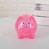 Piggy Bank Transparent Visible Cute Cartoon Pig Shape Money Saving Box for Daily Life