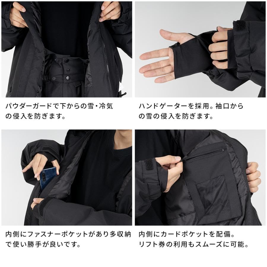 BOARDEE Snowboard Wear Set x Size Women's (Jacket Pants/Beige, L) BD24JFOT01U×OB01U