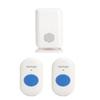 Wireless Emergency Call Button for Elderly - Home Doorbell with Flashing Light & Vibration Alert