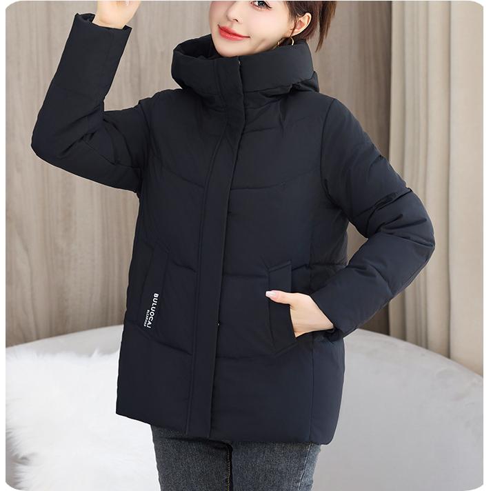 

Хлопковая куртка женская короткая тонкая, универсальная теплая, большого размера женская стеганая куртка куртка тренд XXXL чёрный