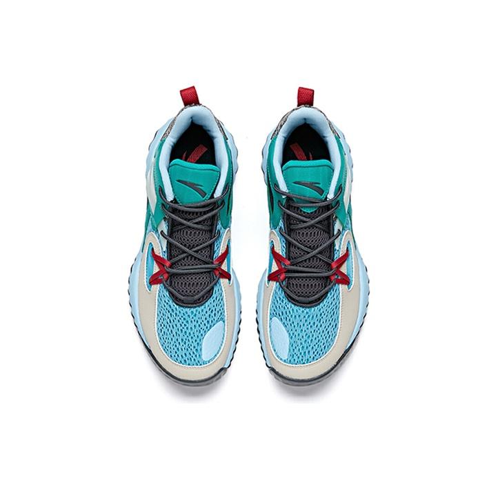 Anta Wind Tunnel 1 Basketball Shoes Men Sneakers Blue Green 112021617S-3