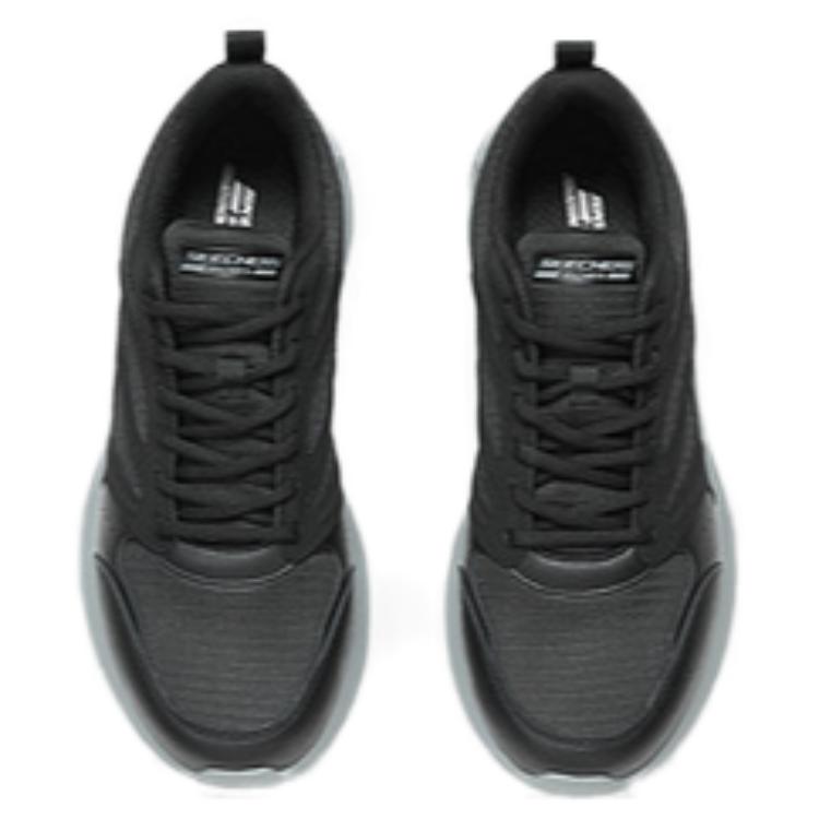 Skechers Air-Cooled Memory Foam Comfortable Durable Low-Top Casual Shoes Men Sneaker Black 118077-BLK