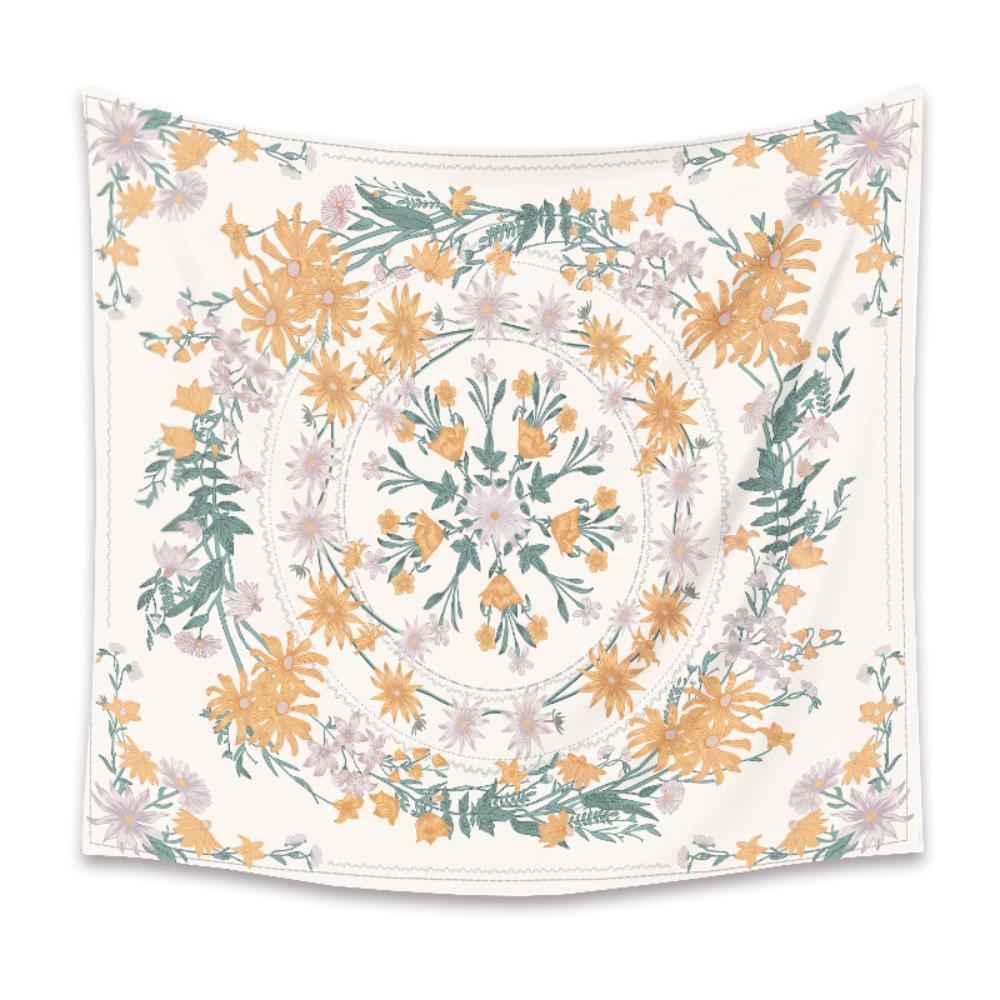 

Обои индийской мандалы, висящая ткань для спальни, декоративная картина для гостиной, гобелен для комнаты, настенный ковер 95*73