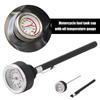Motorcycle Fuel Tank Caps With Oil Temperature Gauge Pointers 0-200℃ Dial Black Meter Silver Gauge M20x1.5/M20x2.5 K9C9
