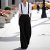 Europäische & Amerikanische Damen-Overalls mit Verstellbaren, Abnehmbaren Trägern und Taschen - Lässige Langhosen für den Arbeitsplatz