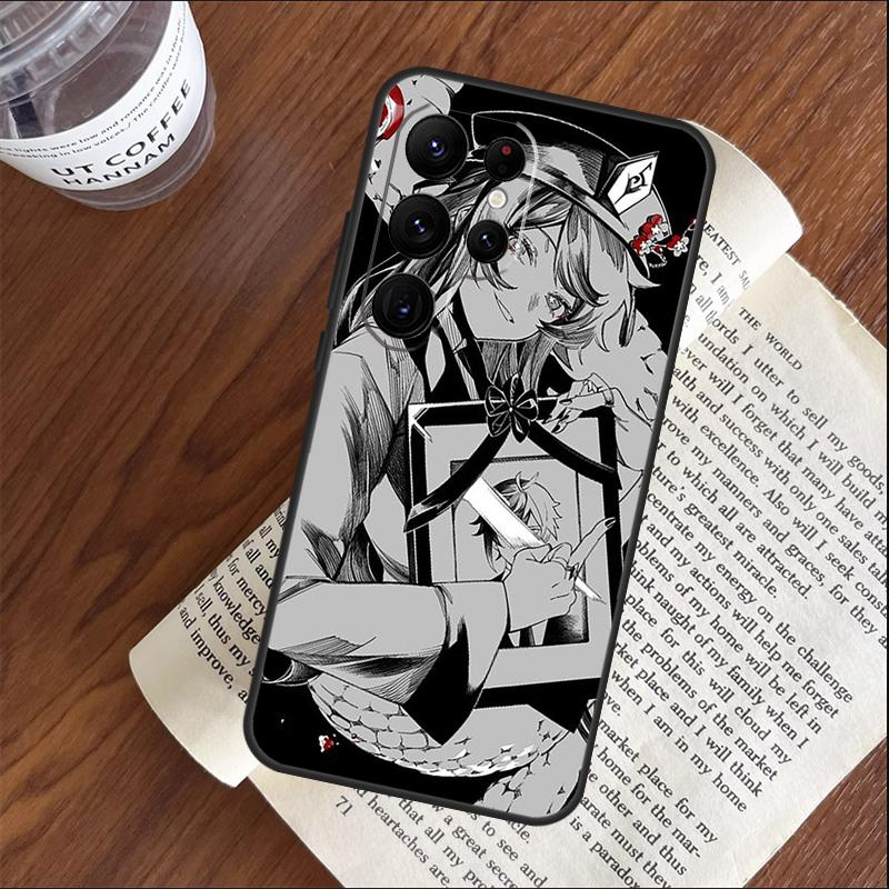 Genshin Impact Hu Tao Phone Case For Samsung Galaxy S25 S24 S23 S22 S21 Ultra S9 S10 S20 Plus S24 FE Funda Cover