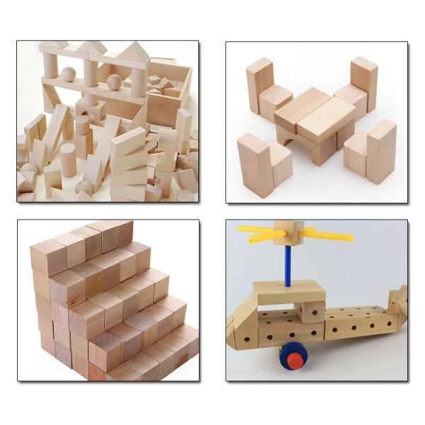 10 Pieces Square Wooden Blocks Cubes Embellishments for Crafts DIY Puzzle Making