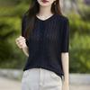 Women's Lightweight 50% Wool 50% Mulberry Silk Cardigan - 4-Season Versatile Knitwear for All-Year Comfort & Style
