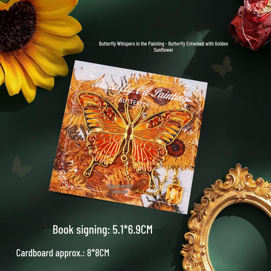 Vintage Butterfly Metal Bookmark: Creative and Elegant Back-to-School Souvenir