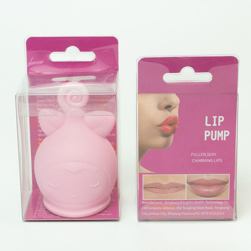 Lip Plumper Device for Fuller Lips - 1pc Cute Fish Mouth Shaped Silicone Lip Plumping Tool Sexy Lip Mouth розовый