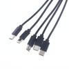 1/2Pcs 20Cm Usb To Type-C Splitter Adapter Cable 2/3/4/5 Port Usb C Splitter Cable Usb To Type C Multiple Charging Cable