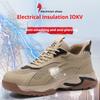 Summer Safety Shoes For Men Breathable Work Shoes With Plastic Toe Industrial Soft Sole Shoes Lightweight Safety Sneaker For Men