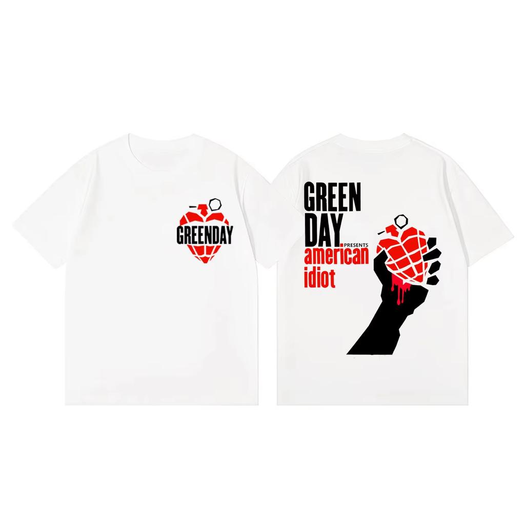 Green Day Inspired Tour 2026 Tshirt Punk Rock Pop Music Short Sleeve T Shirt Unisex Women Fashion Casual Tshirts Streetwear