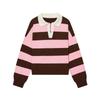 Maglione Polo a Righe in Maglia Stile Chic Francese da Donna - Top Autunno/Inverno