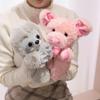 Forest Animal Hand Puppets: Tiger, Elephant, Leopard, and Lamb Figurines for Storytelling and Play