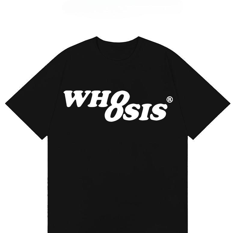 

Summer New Korean Chic Campus Commuting Style Pure Cotton American Wh 8sis Printed Short-sleeved T-shirt 4XL