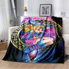 Dark Magician Cartoon Anime Throws Blanket Kids Super Soft Cute Blankt for Travel Couch Picnic Bed Flannel Blanket Birthday Gift