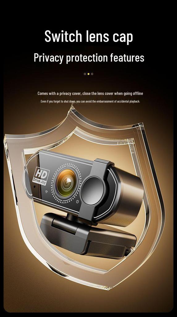 Ultra HD Webcam with USB Microphone for Online Classes & Live Streaming