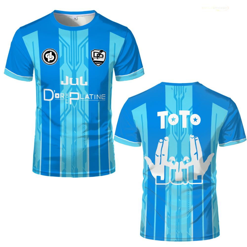 JUL Maillot TOTO Et Ninetta Style Summer 3D Printed Large-sized Men s T-shirt Is Suitable for Daily Wear As Well As for Outings XXS