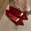 Fashion Bow Women Flats Shoes Pointed Toe Fashion Dress Loafers Shoes Shallow Sexy Autumn Mary Jance 2025 Designer Luxury Zapatos Mujer