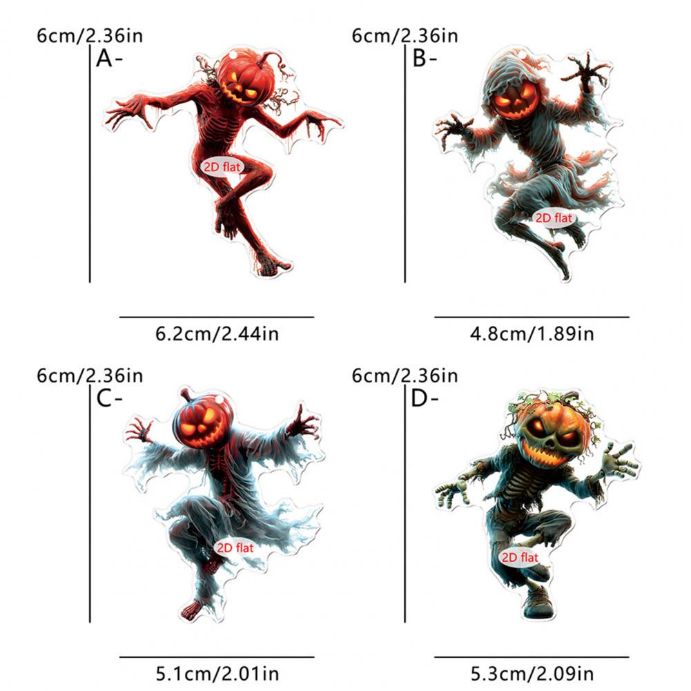 Auto Spiegel Aufhängung Zubehör Gruseliger Kürbismann 2D Acryl Rückspiegel Anhänger Flach Auto Innenraum Halloween Dekoration