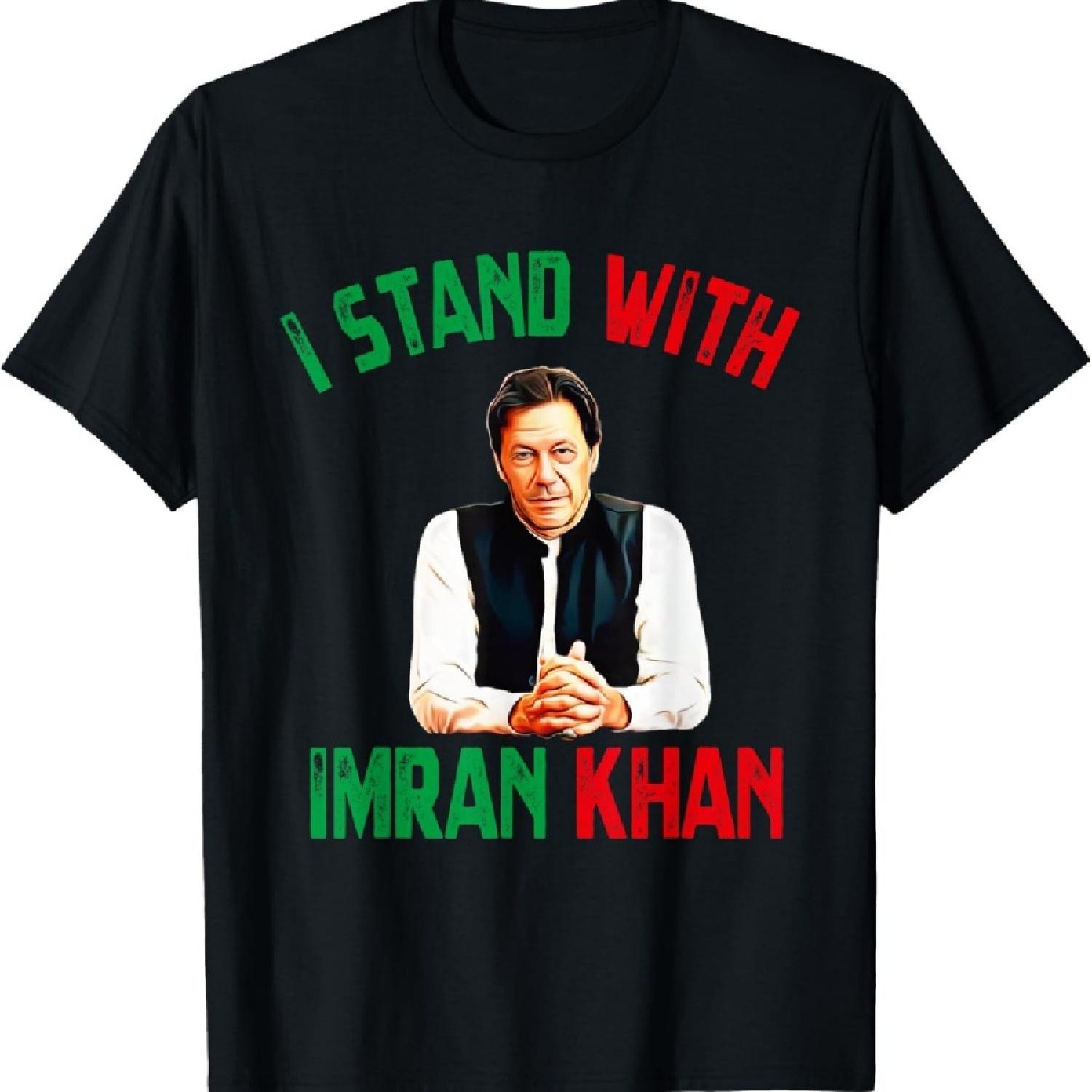 Имран Хан Партия ПТИ Пакистан Поддержка Свободы Футболка S чёрный
