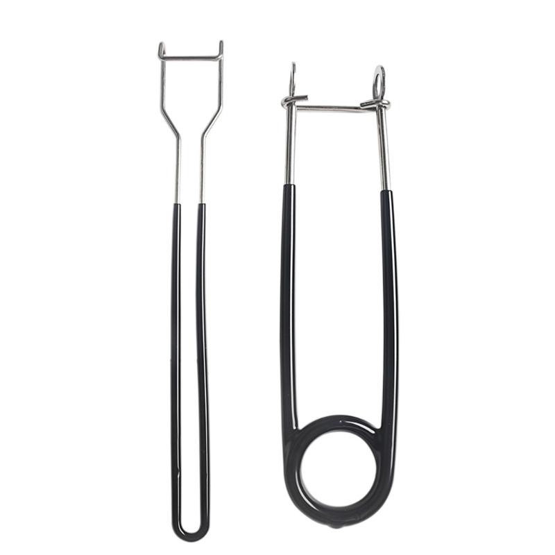 

2Pcs Freshwater Saltwater Fishing Tool Fish Mouth Jaw Spreader Opener Fish Hook Remover Stainless Steel Extractor 1