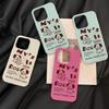 Cute Cartoon Puppy for iPhone17 Pro Max Leather Pattern Mobile Phone Case 17 All-inclusive 15 Large Holes 16 Soft Case
