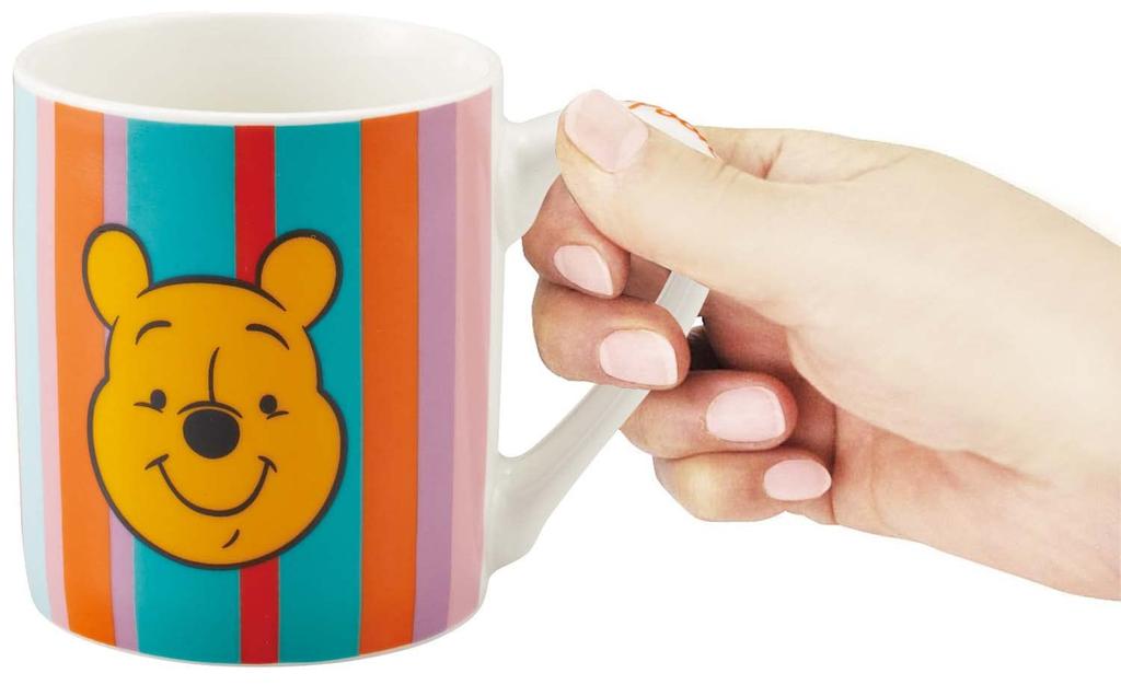 Skater Ceramic Mug, 200ml, Disney Retro Winnie the Pooh, CHMG14-A